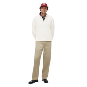Tommy Hilfiger Textured Half-Zip Mock Neck Jumper